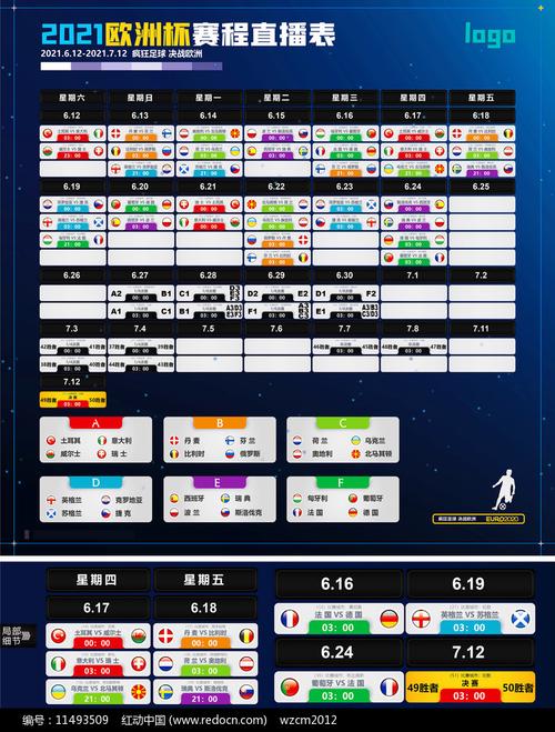 欧洲足球节目表图片